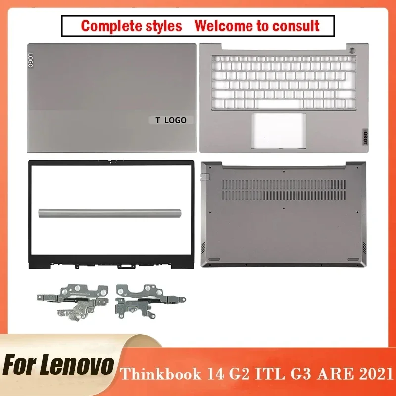 NEW Original For Lenovo Thinkbook 14 G2 ITL G3 ARE 2021 Laptop LCD Back Cover Front Bezel Hinges Palmrest Bottom Case 14.4 Inch