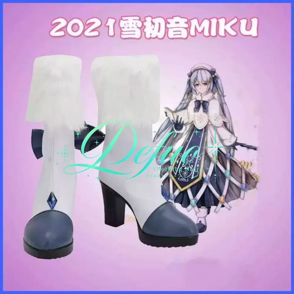 Anime Snow Customizable Anime Cosplay High Heels Shoes Boots Halloween Party