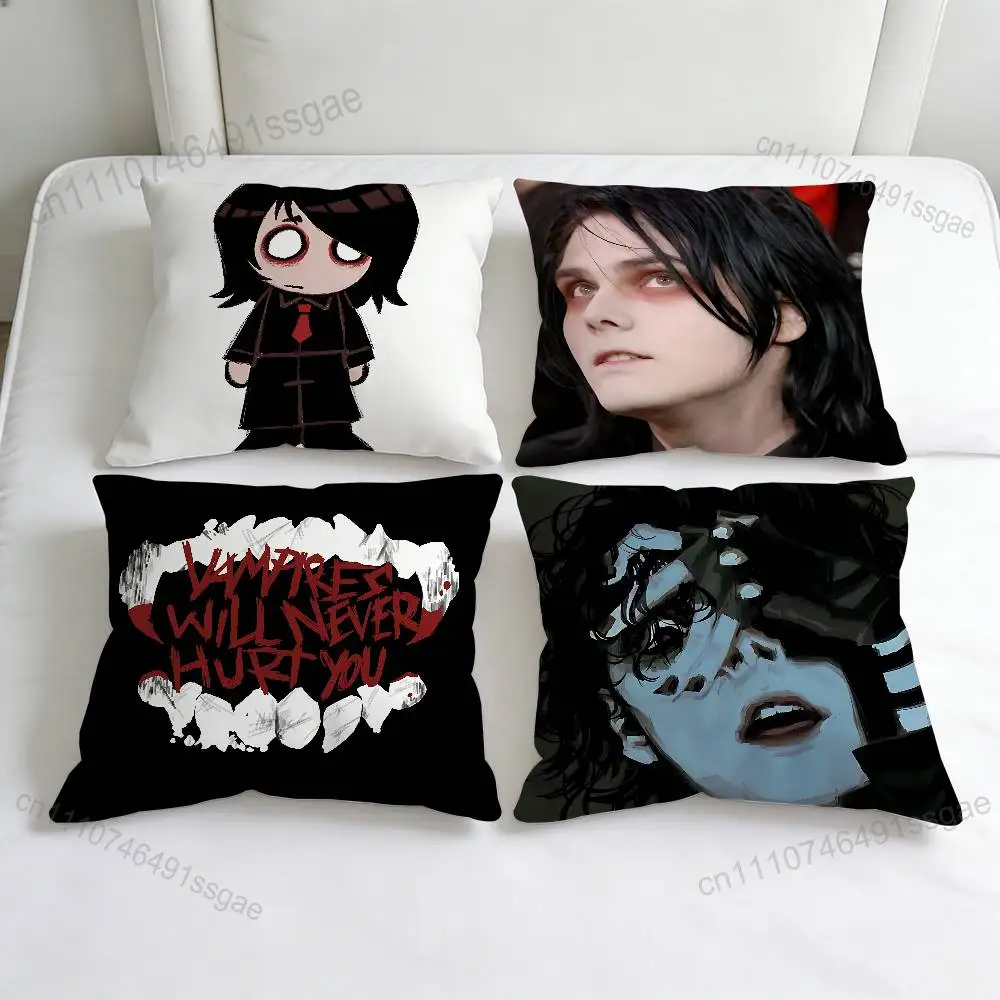 

My C-Chemical Romance Gee Way Decorative Square Pillow Cover Modern Cushion Case for Living Room Bedroom