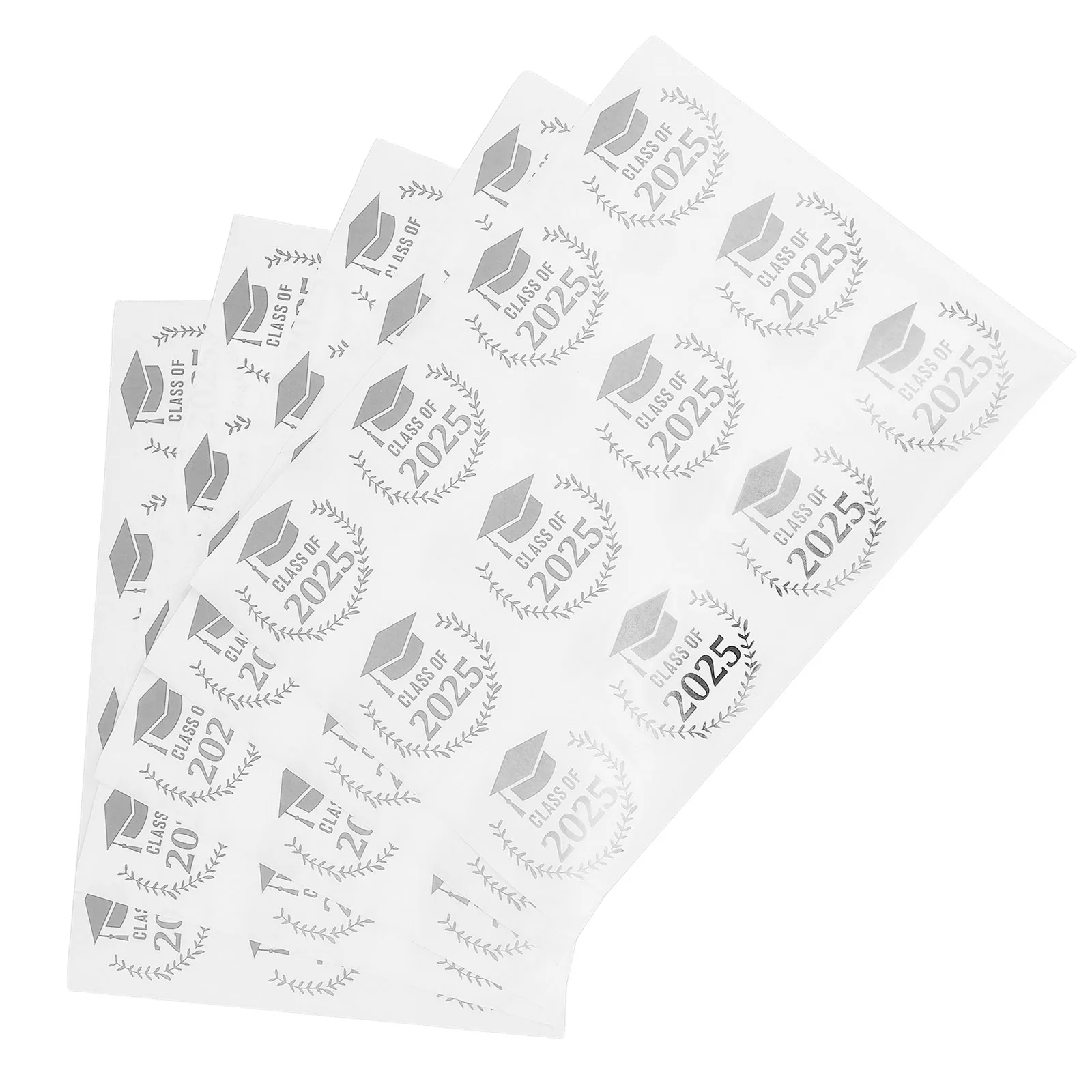 

Gold Foil Graduation Stickers Waterproof Cap Envelope Party Favours Scrapbook Car Decals Keepsakes 2025 Celebrations