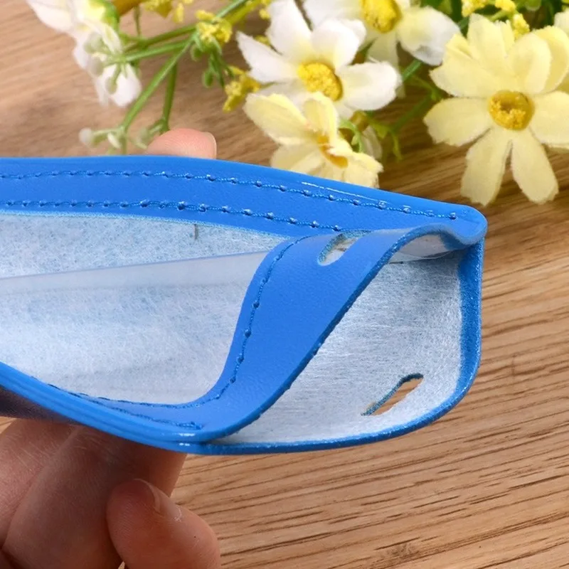 PU Leather ID Badge Holder Pass Chest ID Badges Cover Case Pass Staff Work Card Sleeve Badges Sleeve for Employees Nurses