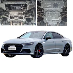 Car Accessories Black Under Engine Guard Mudguard Board Splash Shield Mud Fender Plate Panel For Audi A7 2013-2018