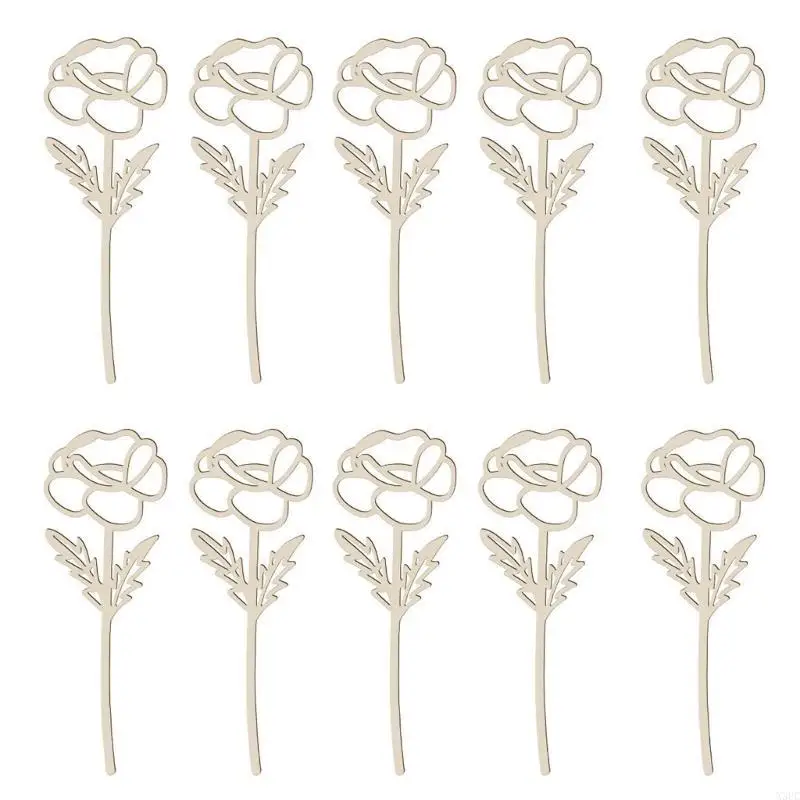 Wildflower Decors Set Flowers Cutout Signs Wildflower Stems for DIY Crafts,Vases Fillers Holidays Home Decors X3UC