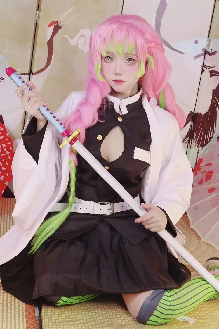 2026 Novo Traje Cosplay Yaiba Completo para Crianças: Peruca, Kimono e Uniforme Feminino para Festas