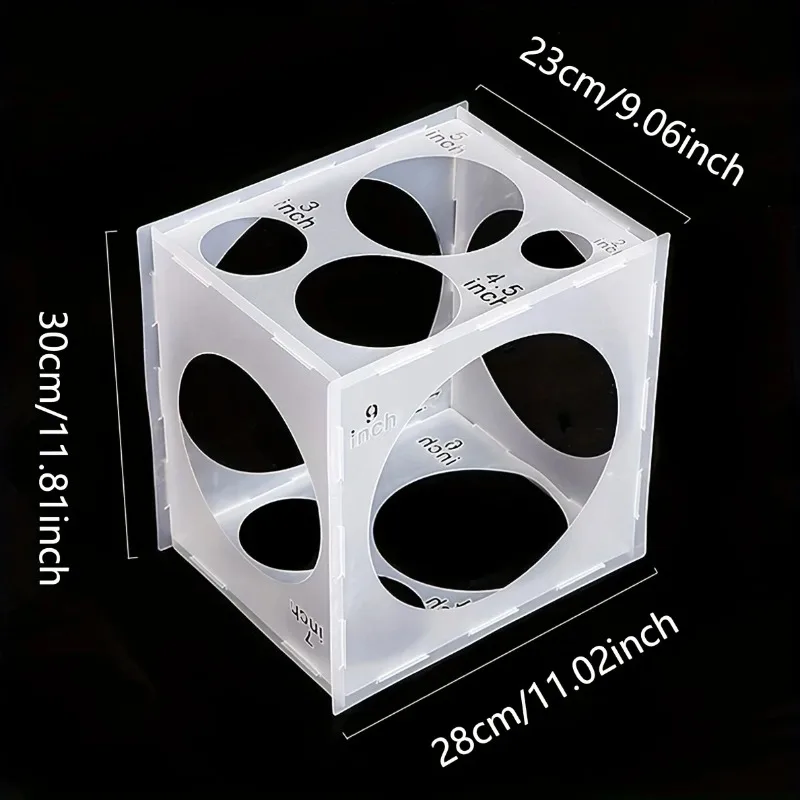 1Pc Balloon Ruler Size Measuring Box Accessories for Holiday Wedding Parties Party Decoration