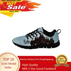 Korn Rock Band Sneakers Mens Womens Teenager Casual Shoes Canvas Running Cloth Shoes 3D Printed Breathable Lightweight shoe