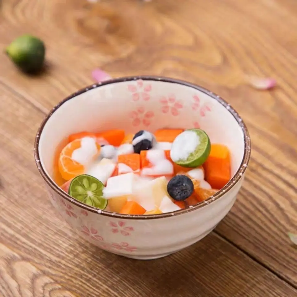 

Ceramic Bowl Snow Glazed Porcelain Rice Bowl