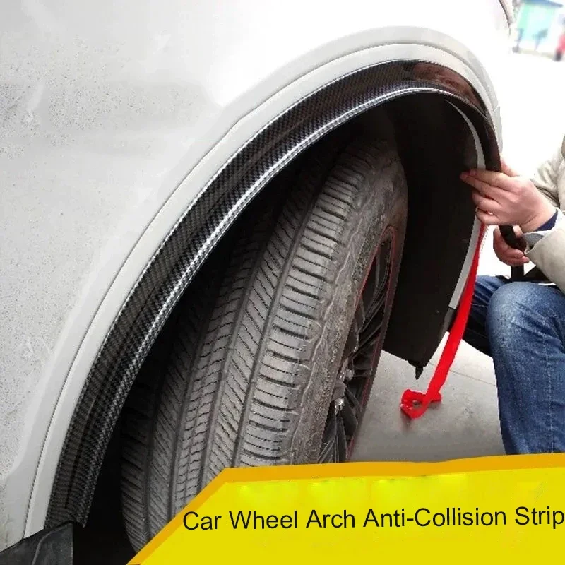 4.5/5.5 سنتيمتر * 1.5 متر سيارة المضادة للتصادم العالمي درابزين مضيئة عجلة أقواس الجناح المتوسع قوس الحاجب قطعة من نسيج الشفاه حامي غطاء #6