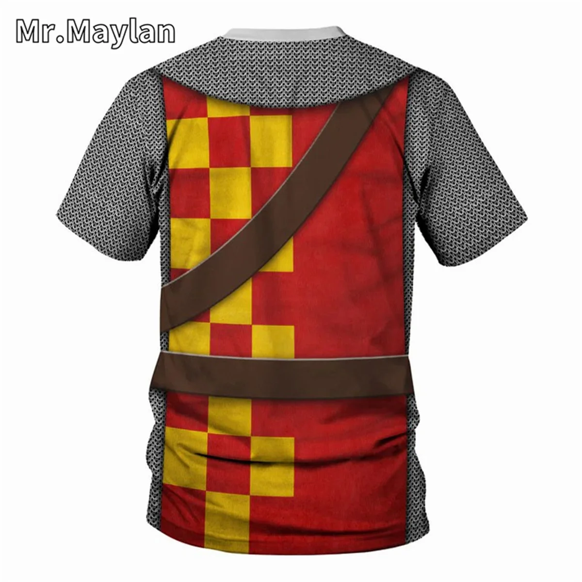 Medieval Knights Armor Cosplay Costume Tshirt 3D Men T shirt Vintage Fashion Short Sleeve Shirt Summer Streetwear Unisex Tee-012