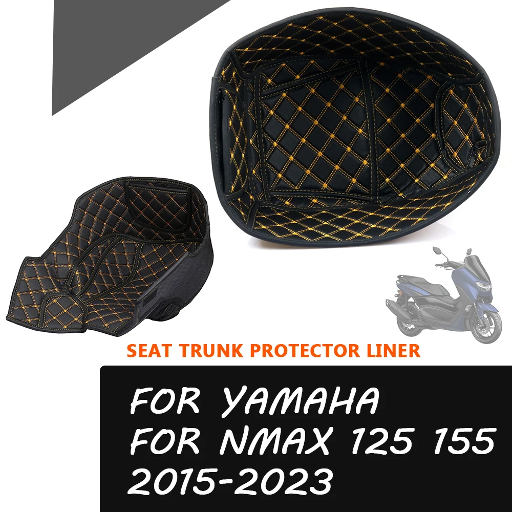 

Motorcycle Accessories Trunk Cargo Liner Protector Seat Pad Storage Box Leather For Yamaha NMAX125 NMAX155 NMAX 155 N-MAX 155