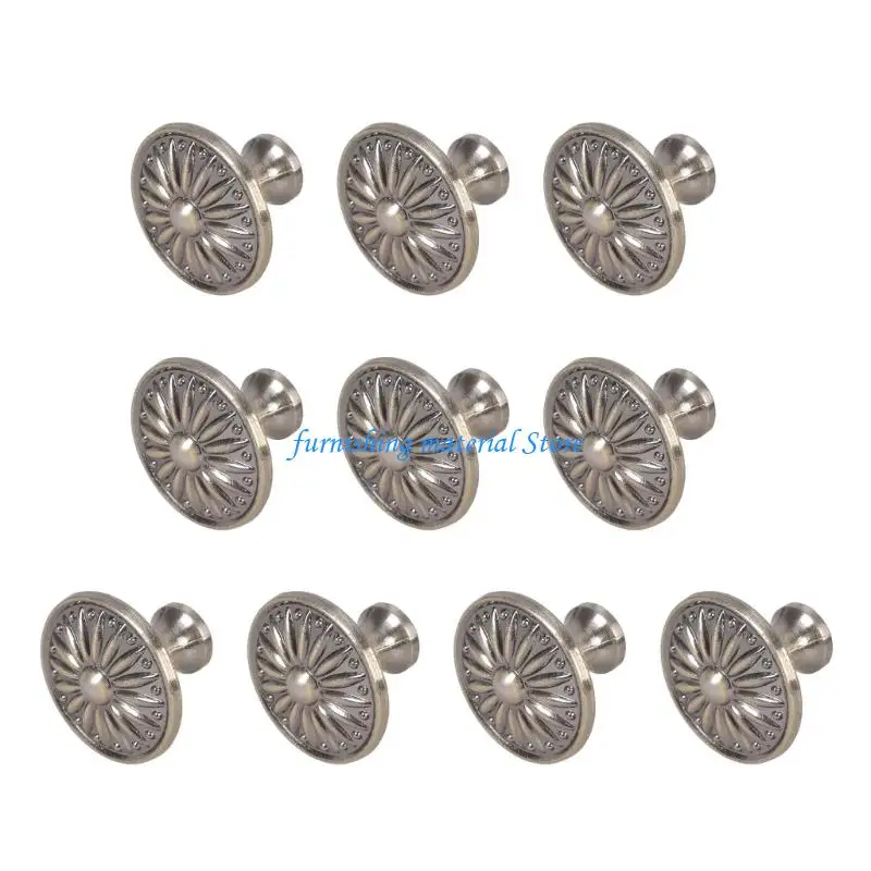 

Y5GD Stylish Round Cabinet Knob Aluminum Alloys Hardware Handles for Kitchen