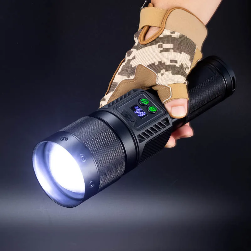 Ultra Bright White Laser Strong Light Flashlight Led High-Power Outdoor Multifunctional Zoom Flashlight Camping Fishing Light