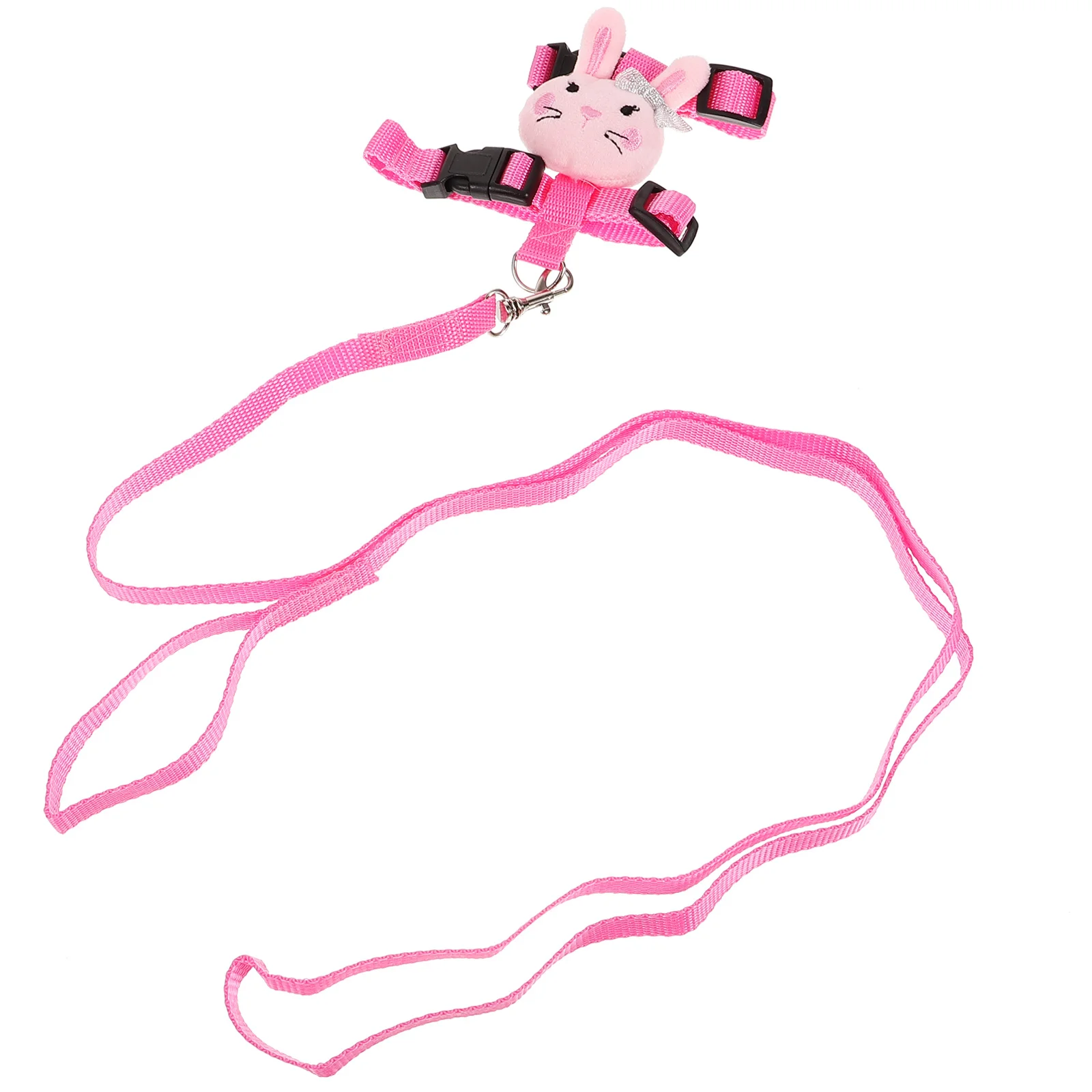 

1Set Pet Harness and Leash Adjustable Bunny Rabbit Small Animal Vest for Walking Outdoor Comfortable Wear-Resistant Guinea Pig
