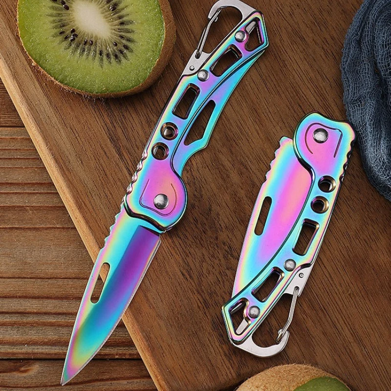 new Stainless Steel Anti-body Outdoor Camping Folding Knife Carrying Knife Camping Portable Fruit Pocket Knife