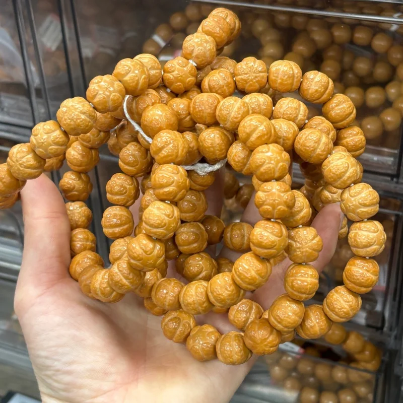Full set of monkey hexagram , walnut seed beads, single-strand women's Buddhist bracelet