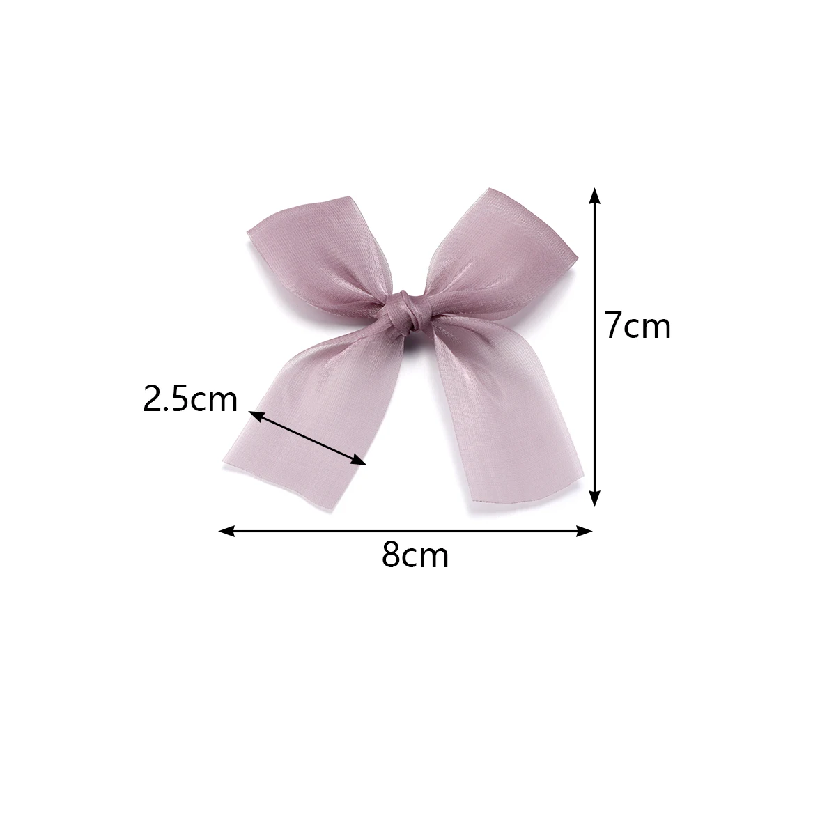 5/10PCS 7*8cm Satin Ribbon Bows Decoration For Craft Gift Flower Headwear Clothing DIY Wedding Invication Card Bags Party Decor