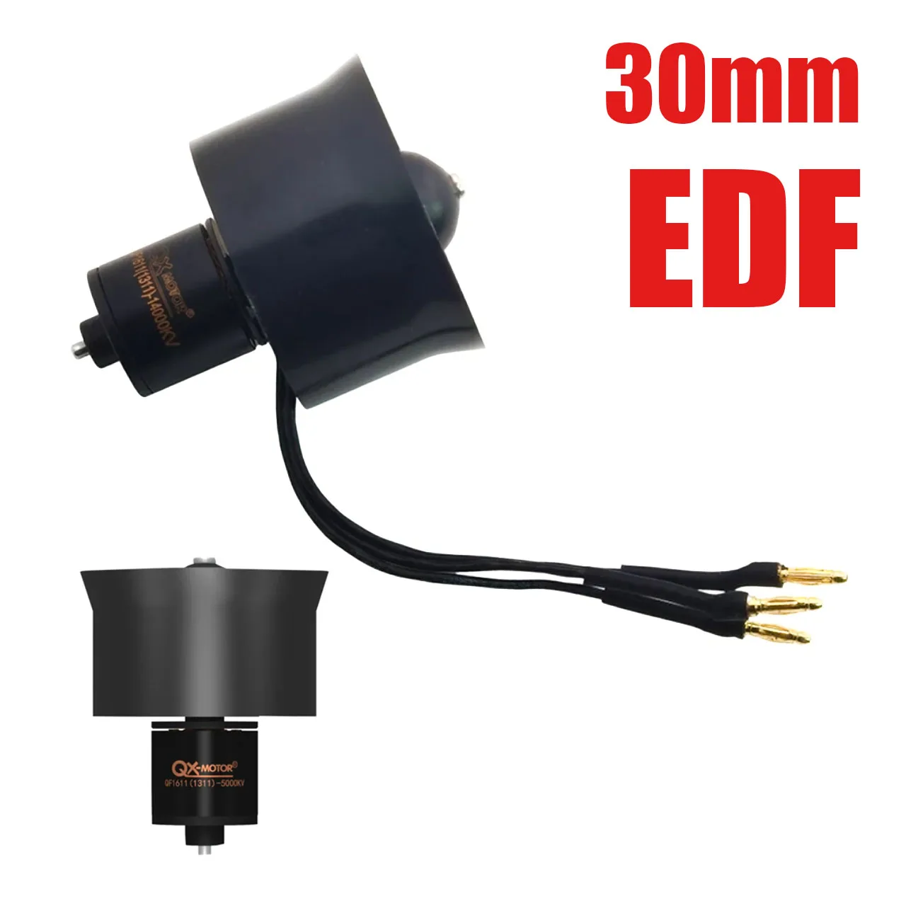 30mm 6 Blades Ducted Fan EDF 2s 3s 4s Brushless Motor For DIY RC Airplanes Model Parts