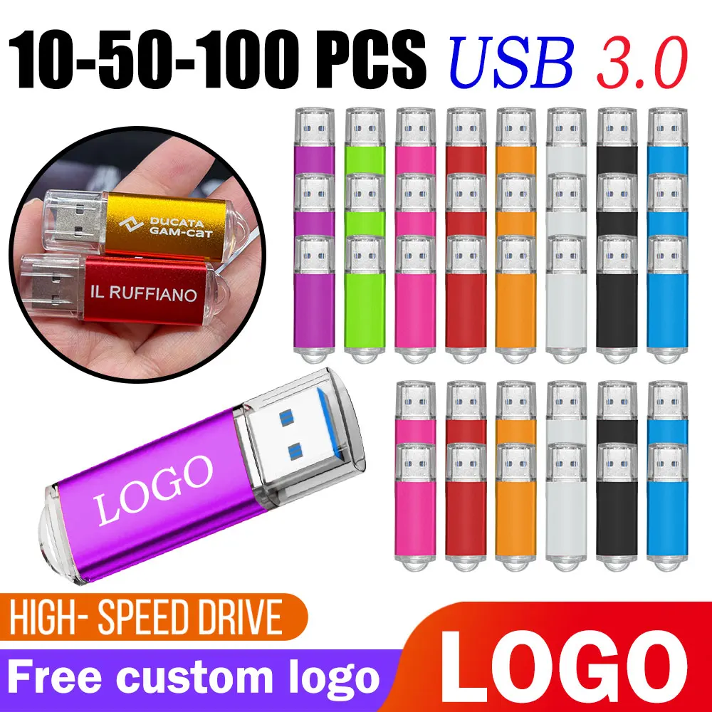 

10/50/100 шт./лот заводская цена USB 3,0 флэш-накопитель 512 МБ 4 ГБ 16 ГБ USB металлический флэш-накопитель 4 ГБ 64 ГБ USB-накопитель Бесплатный индивидуальный логотип