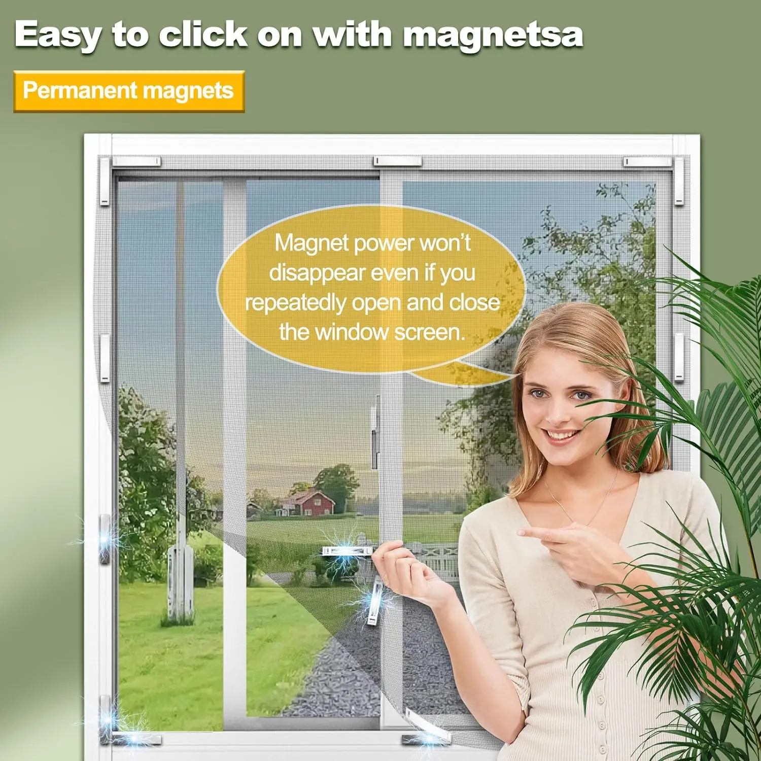 High Density Mosquito Proof Window Screen, Can Be Tailored To Fit Various Window Types, Providing Peace of Mind During Sleep