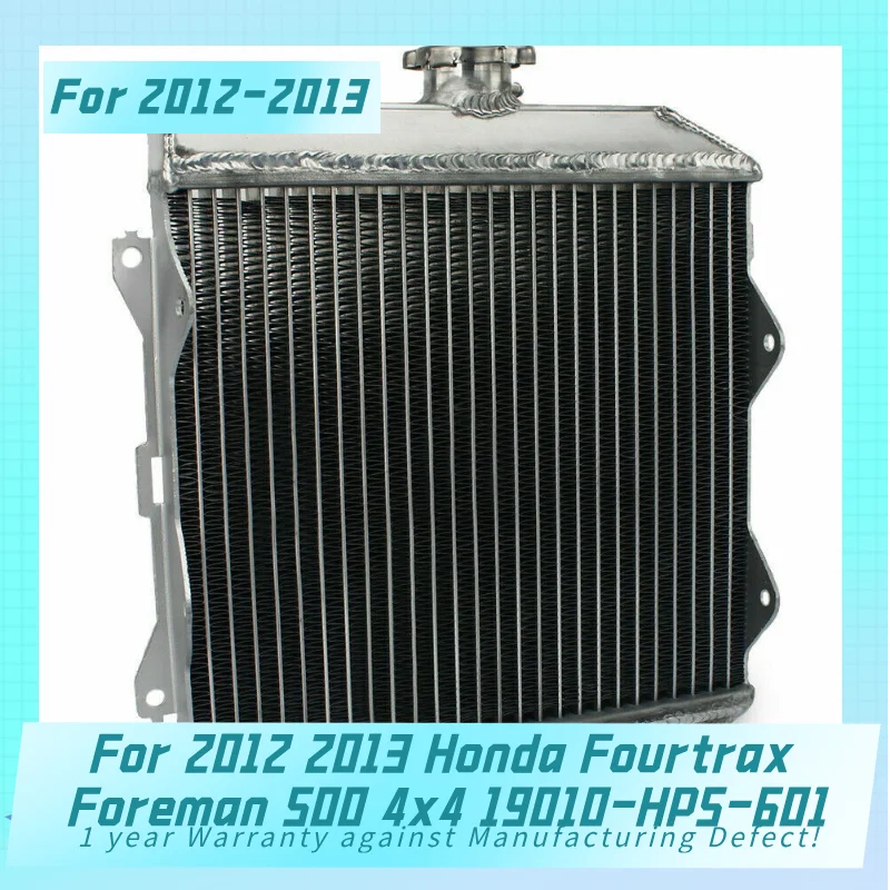 New Aluminum Radiator For 2012 2013 Honda Fourtrax Foreman 500 4x4 19010-HP5-601 Cooler Cooling Coolant