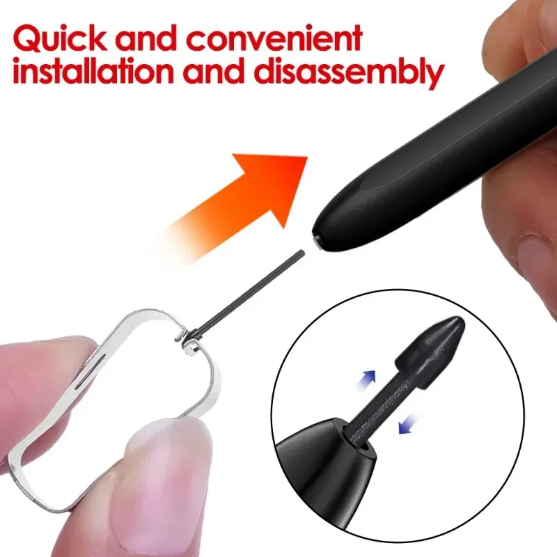 Replacement Tablet Pencil Nib for Samsung Galaxy S24 S24Ultra Tab S9 S9U S9FE S Pencil Touch Stylus Pen Tips Metal Spare Nib