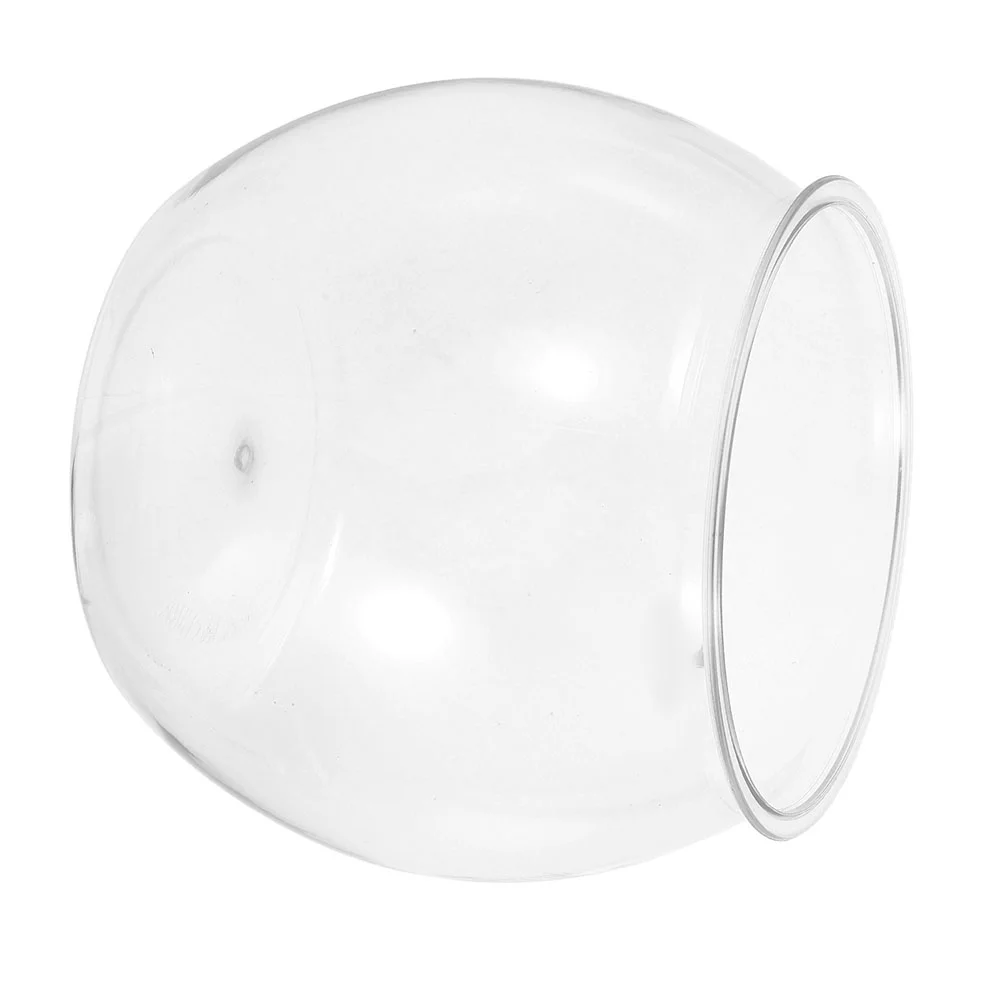 

Round Fish Bowl Unbreakable PET Material Small Desktop Aquarium Turtle Tank Betta Fish Tank Bowl Plastic Bubble Planter Home