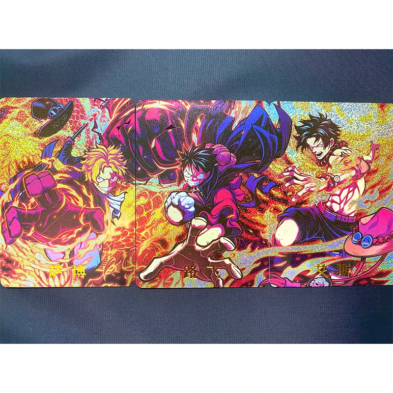 ONE PIECE Anime Characters Monkey D. Luffy Portgas D Ace Sabo DIY Xtreme Collection Card Christmas Birthday Gift Game Toys