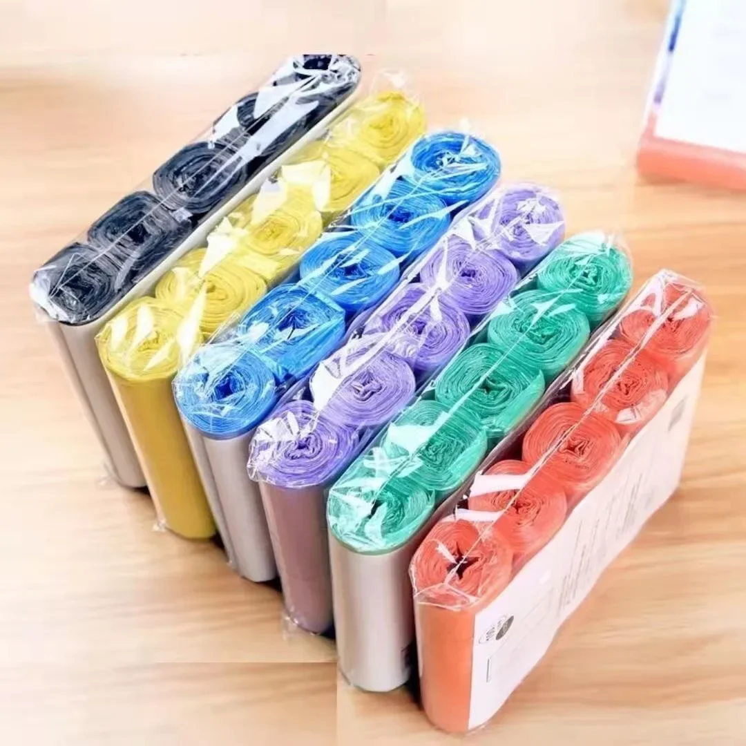 5 Rolls 1 Pack New Household Disposable Trash Pouch Kitchen Storage Garbage Bags Cleaning Waste Bag Plastic Bag