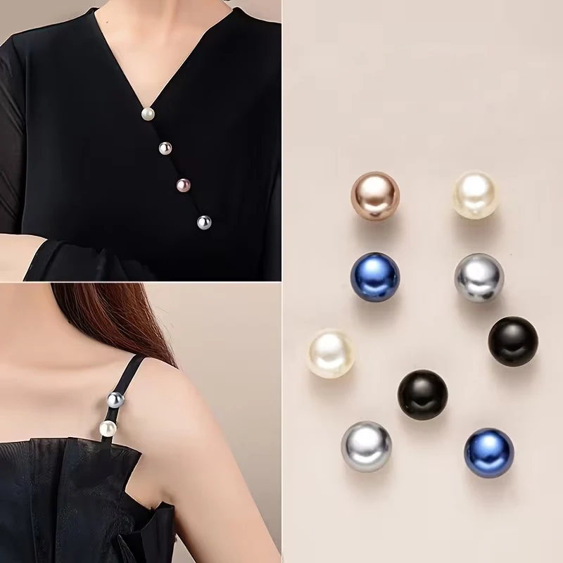 10 шт. кнопок-булавок с жемчужным покрытием для одежды