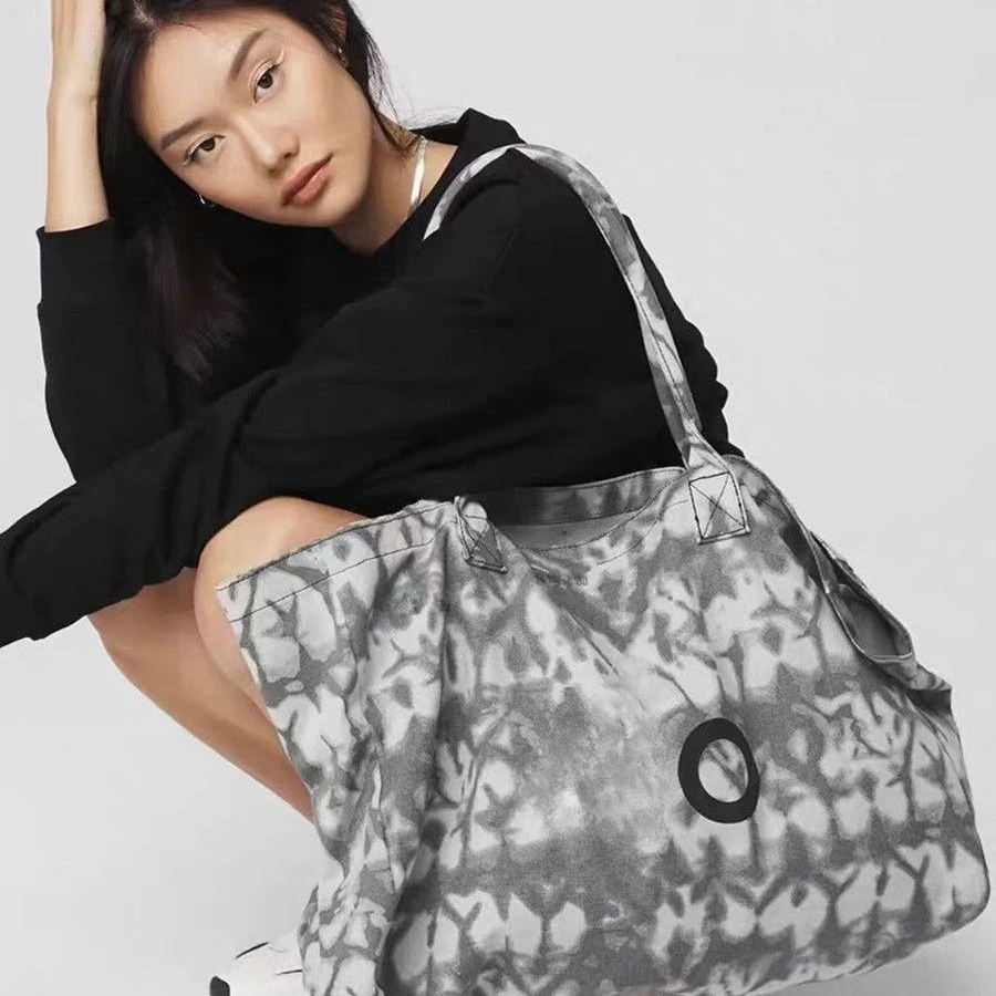 

2026 Canvas Yoga Bag, Large Unisex Shoulder Tote for Gym & Outdoor, Multi-Purpose Sports Duffle and Shopping Bag