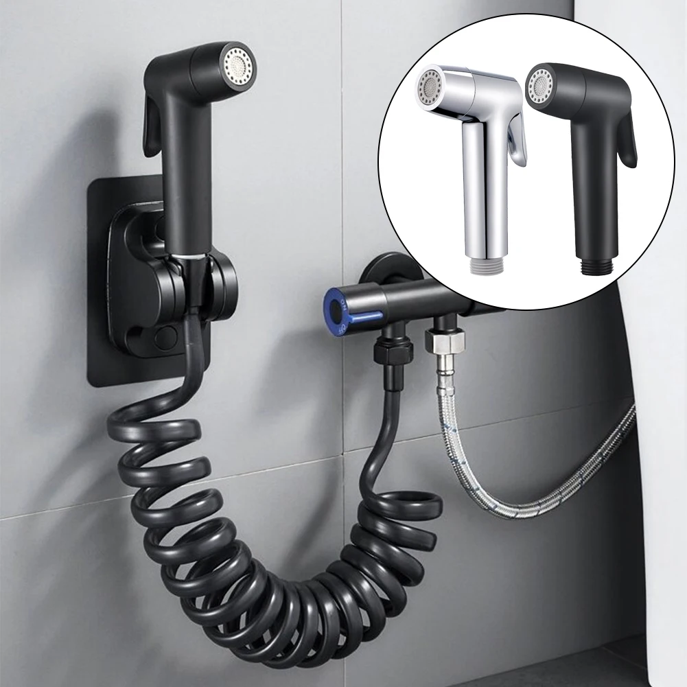 G1/2 휴대용 분무기 2 모드 화장실 스프레이 다기능 휴대용 화장실 샤워 여성 부엌 욕실에 대한 비데 수도꼭지 분무기