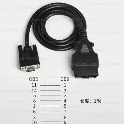 For Pcan Kvaser Valuecan Vector Can Adapter DB9 to OBD Vehicle OBD Line
