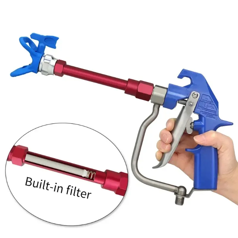 Paint Spray Gun Extension Rod Filter Screen, Reusable Anti Clogging Coarse Paint Filter Mesh Prevent Blockage