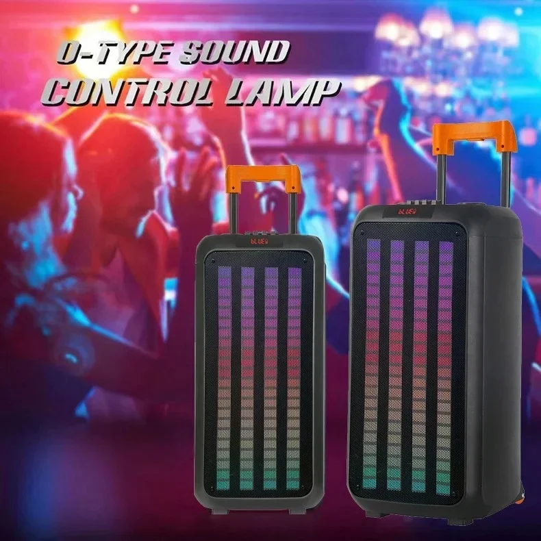 Ndr 1098 Лучшая портативная коробка Новейшие колонки Профессиональная сценическая машина Вечеринка Караоке 8-дюймовый аудио с уличным динамиком на тележке ma