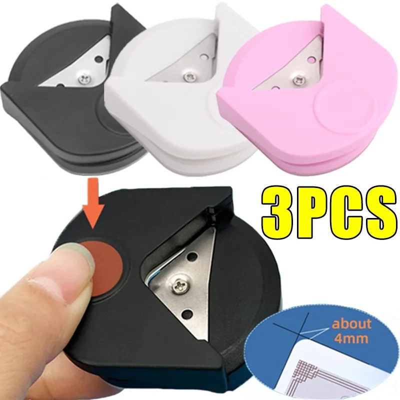 

3-1Pcs Corner Rounder R4 Corner Punch Paper Trimmer Cutter for Cards Photo Cutting Corner Rounder DIY Craft Scrapbooking Tools