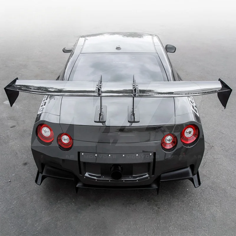 for Nissan R35 GTR  2008-2018 Volte Type-7 Swan Neck Style Carbon Fiber Rear Gt Spoiler