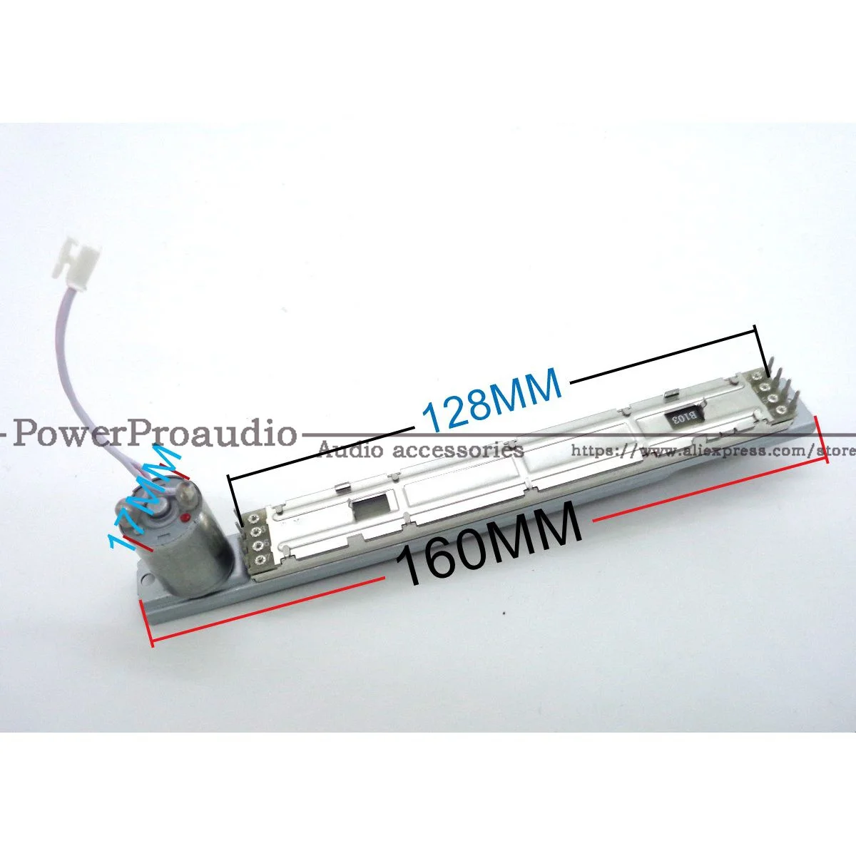 X32 Motor Fader with wire for  BEHRINGER Mixer Eeletric Fader B10K 4+4 8Pins 100mm Travel Sliding Potentiometer T Handle