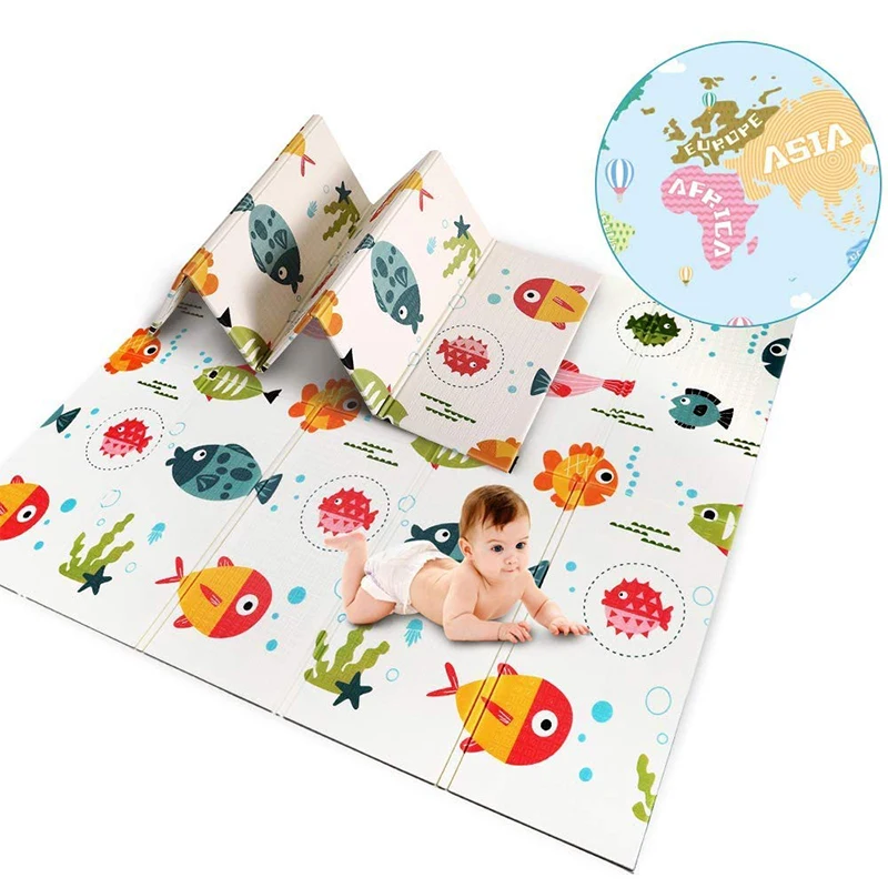 Kids CarpetXPEFoam Baby Play Mat Children\'s Puzzle Soft Floor Pad ToddlersClimbing Blanket 1cmThick Developing Mats Toys Rug