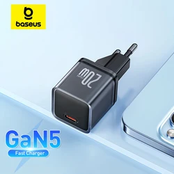 Baseus-cargador de teléfono portátil con USB tipo C, dispositivo de carga rápida PD para iPhone 15, 14, 13, 12, 11 Pro Max, 20W