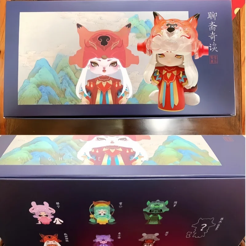 

Странные сказки из серии Liaozhai, слепая коробка, экшн-фигурки, кавайная Коллекционная модель, кукла, декор для стола, игрушка-сюрприз, подарки на день рождения