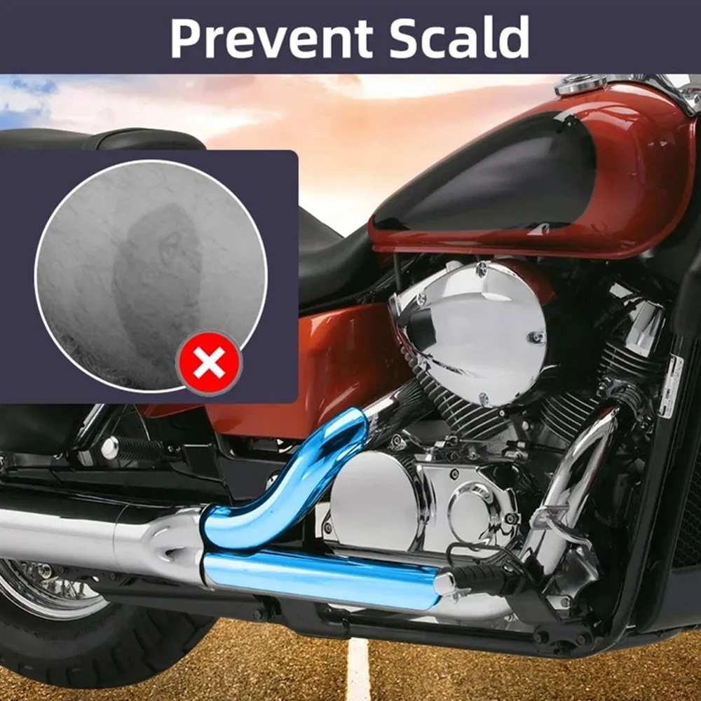 Motorcycle Exhaust Muffler Pipe Heat Shield Cover Guard Leg Protector For Honda Shadow ACE VT400 750 VT750C VT750CD Deluxe 97-13