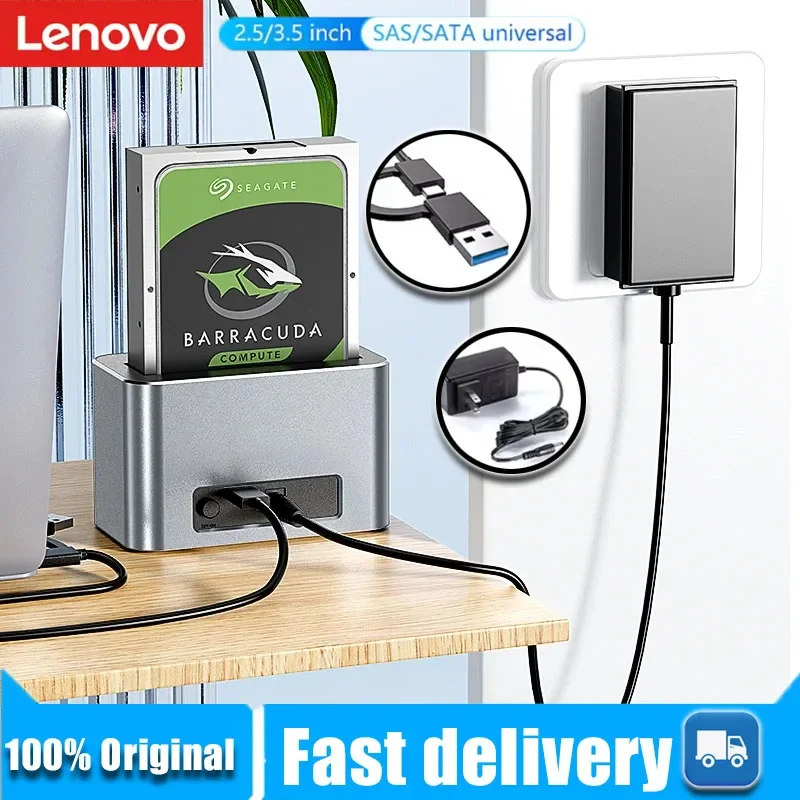 

Lenovo 2.5/3.5 Inch SAS/SATA Hard Disk External Case Sata to USB 3.0 Hdd Docking Station Hdd Caddy Sata Hdd Case hdd box