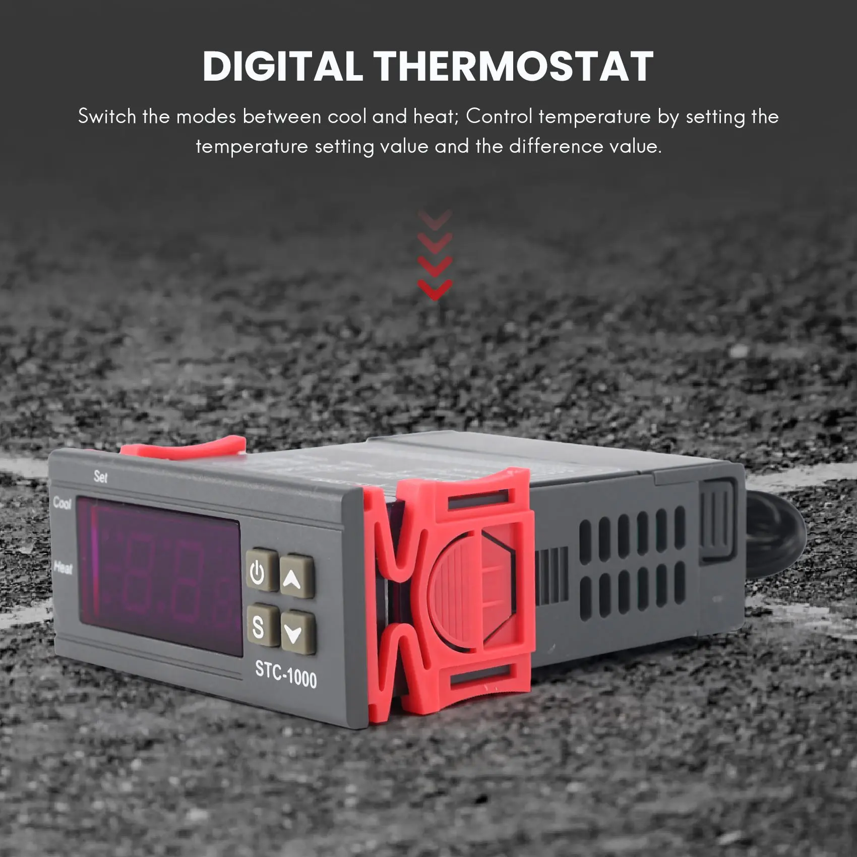 220V digitaler STC-1000 temperatur regler Thermostat regler + Sensors onde