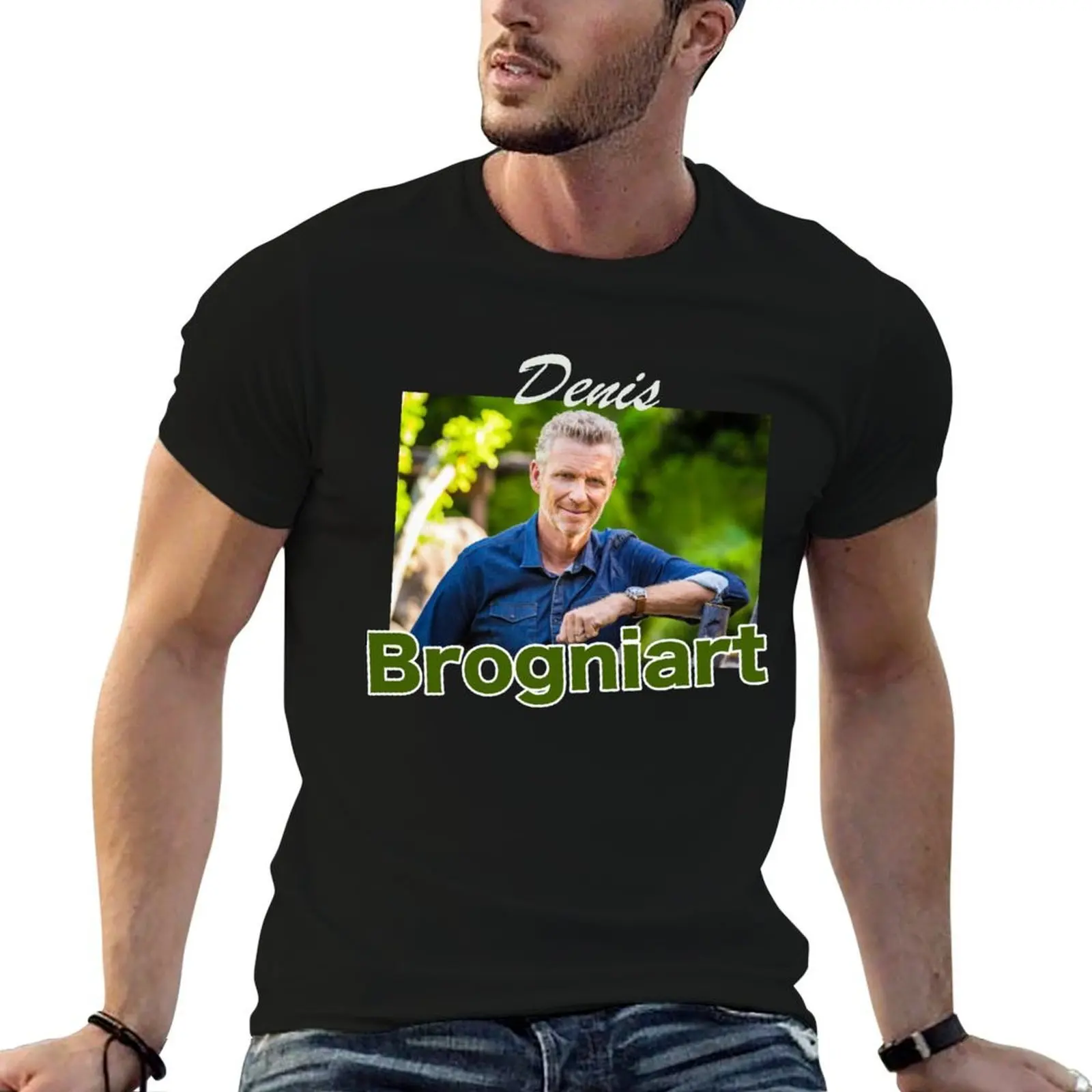 

Denis Brogniart T-Shirt cotton t shirt pack t shirt for man cotton tshirt 100% T-Shirt