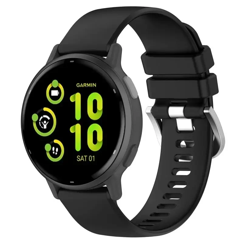 20MM pasek do Garmin forunner 165 245 645 Music Venu 2 SQ2 Plus Vivoactive 5 4 3 Samrt bransoletka etui do zegarka