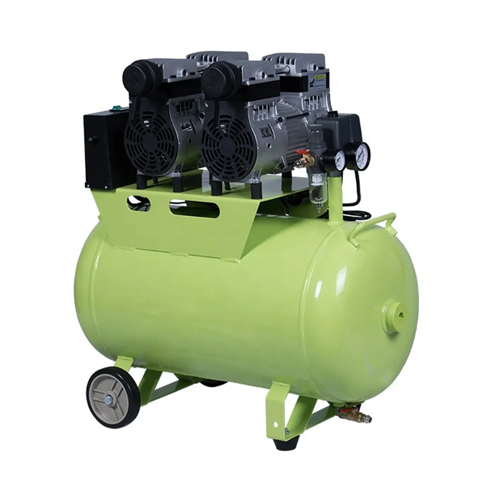 Medical Oil-Free  Air Compressor 1200W  For Three  Chair Units 60L