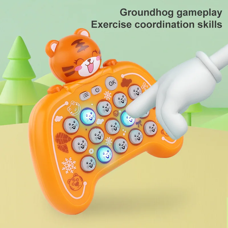 Funny Fidget Toys Handheld Electronic Game Console Whack-a-mole Toy Rat Eradication Pioneer Small Boy Girl Gift Educational Toys