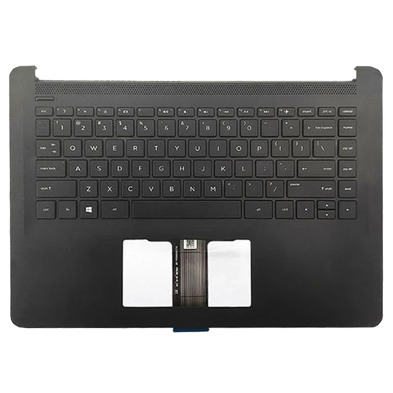 New Keyboard For HP 14-BP 14-BP059SA 14-BP031TX TPN-Q189 Palmrest Upper Cover Top Case Replacement Keyboard Black White Shell