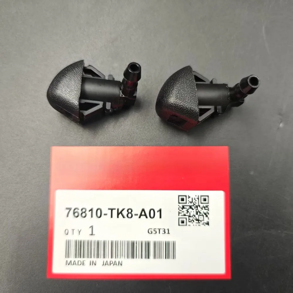 High quality New For 2Pcs 76810-TK8-A01 Black Plastic Car Front Windshield Washer Jet Nozzles Fitfor Honda Odyssey - Image 5