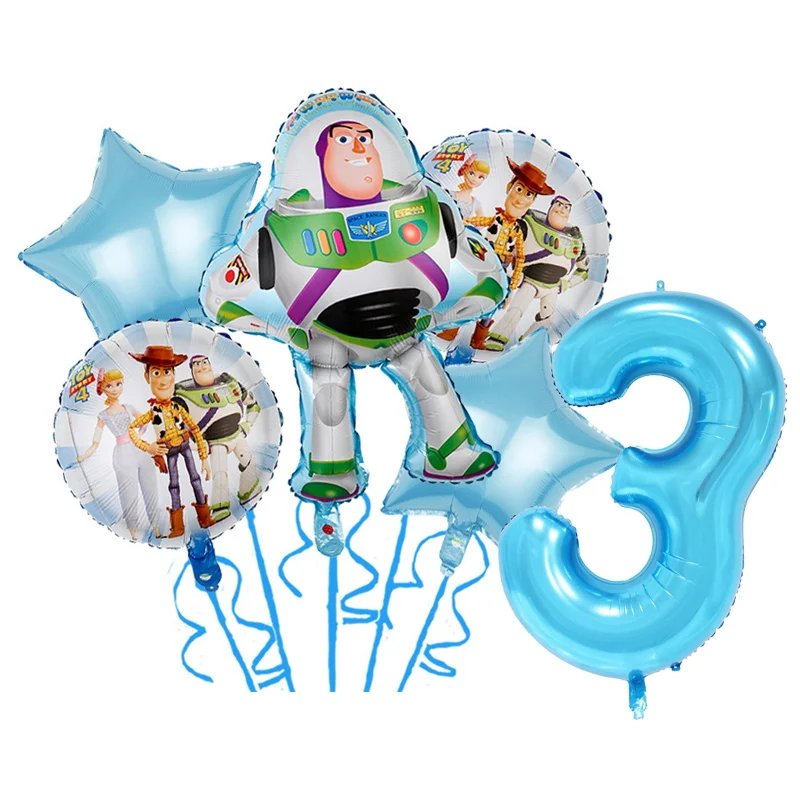 Disney Toy Story Birthday Party Supplies Decoration Tableware Balloon Buzz Lightyear Party Event Girl Boy Baby Shower Cup Plate